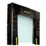 Safety dock bumpers in industrial loading zone