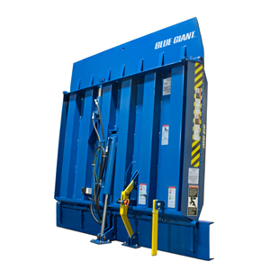 Edge-of-dock leveler at commercial facility Vertical Storing