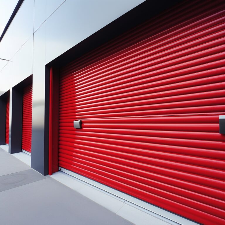 Rolling service doors with custom powder coating