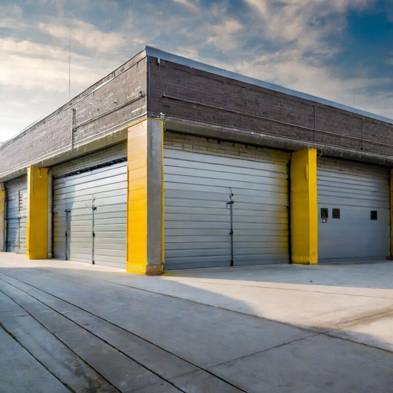 Steel rolling doors for secure storage units